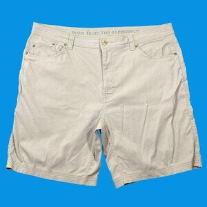 PrAna Mens Beige Casual Shorts Size 40 Nylon Stretch Fabric Summer Outdoor Wear